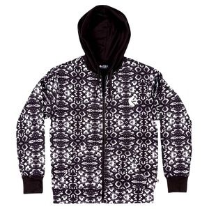 ETHIKA ZIP UP HOODIE BOA SNAKE DESIGN NWT